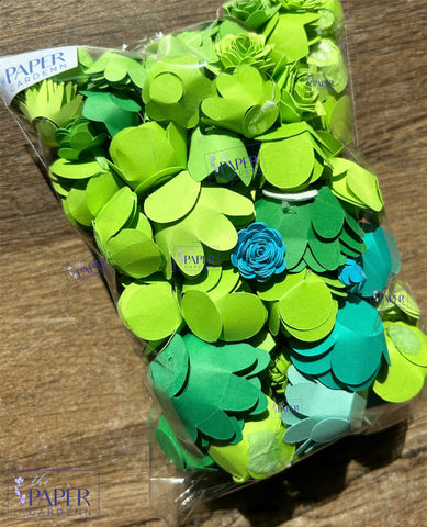 Green Paper Flowers