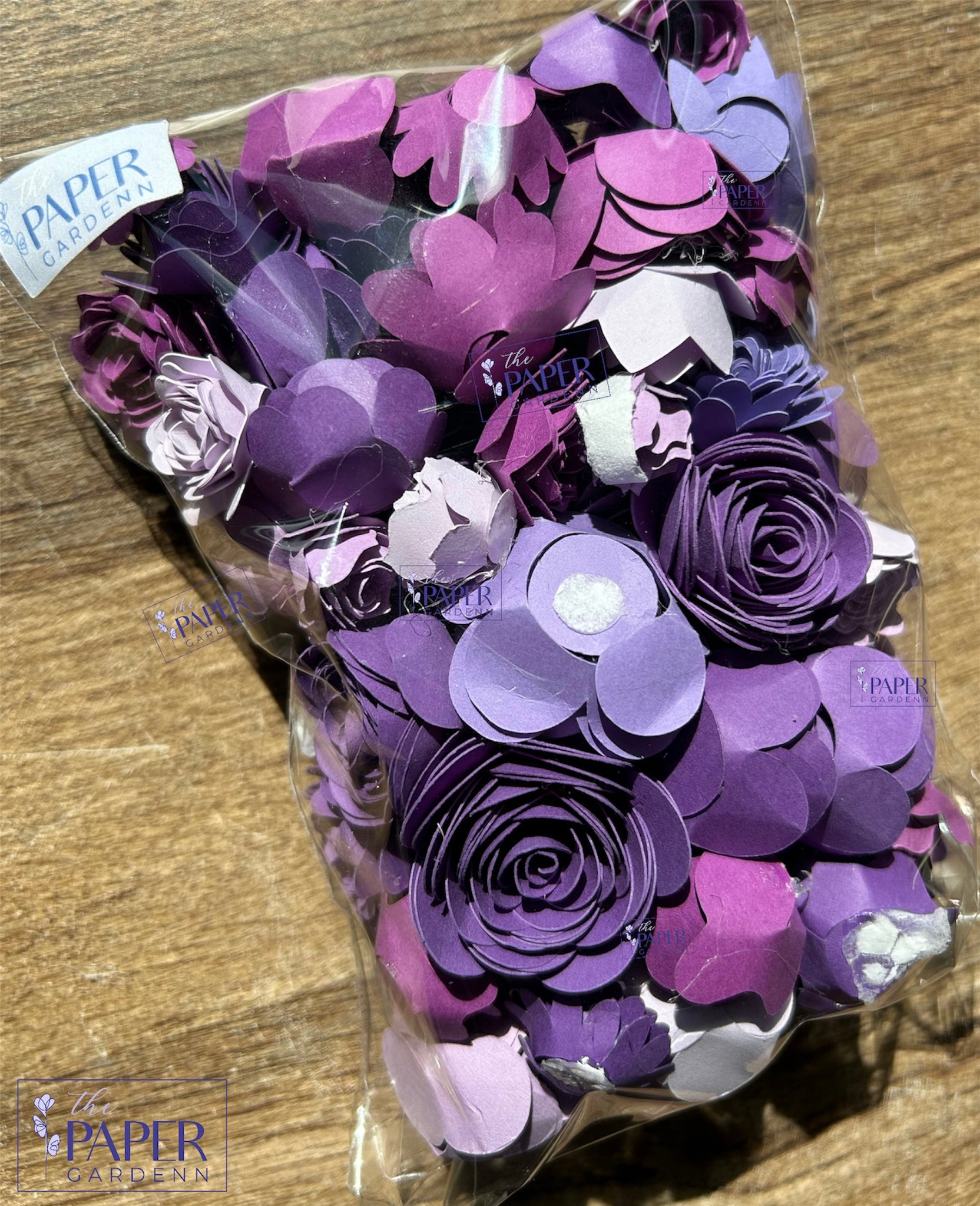 Purple Paper Flowers