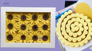 DIY Paper Flower Crafting Kit [8x8" Sunflowers]