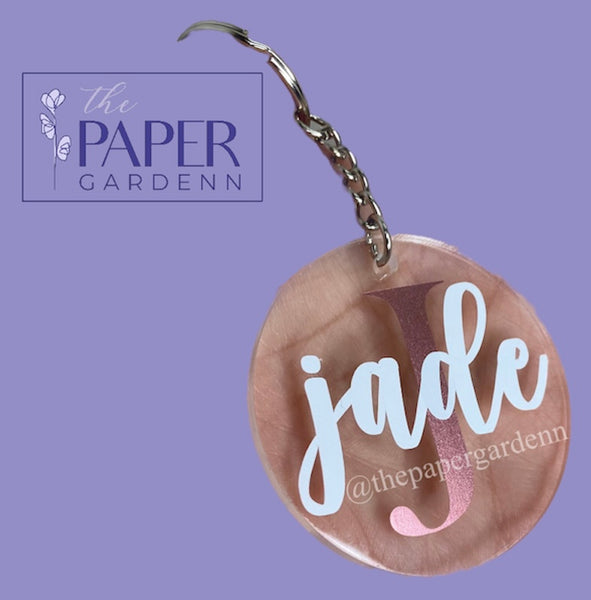 Mix & Match [2 Initial Acrylic Keychains - Personalized]