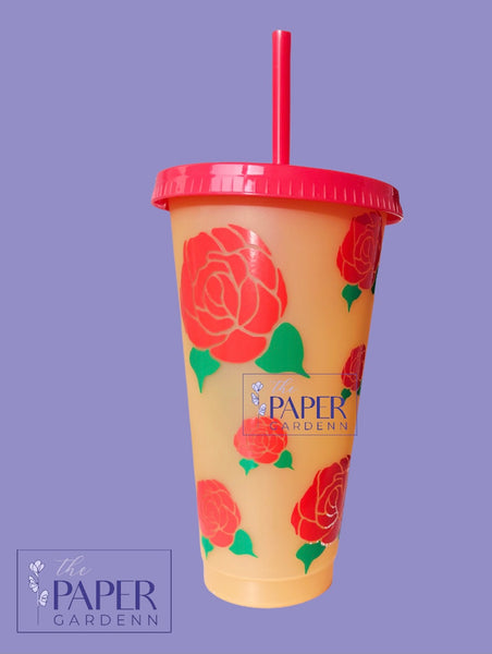 Rose SVG for Personalized Cups