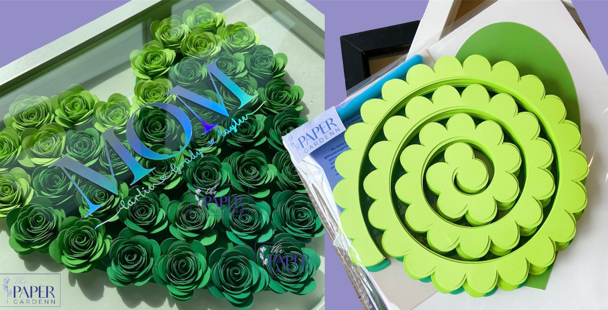 DIY Paper Flower Craft Kit [12x12" Bloomed Heart]