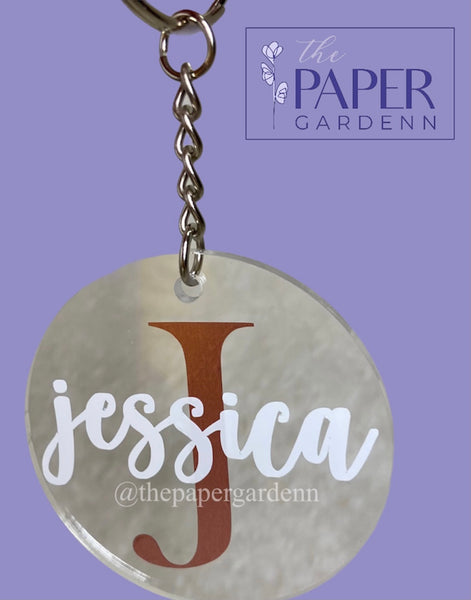 Mix & Match [2 Initial Acrylic Keychains - Personalized]