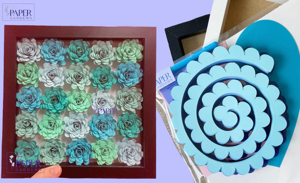 DIY Paper Flower Craft Kit [8x8" Frilly Flower]