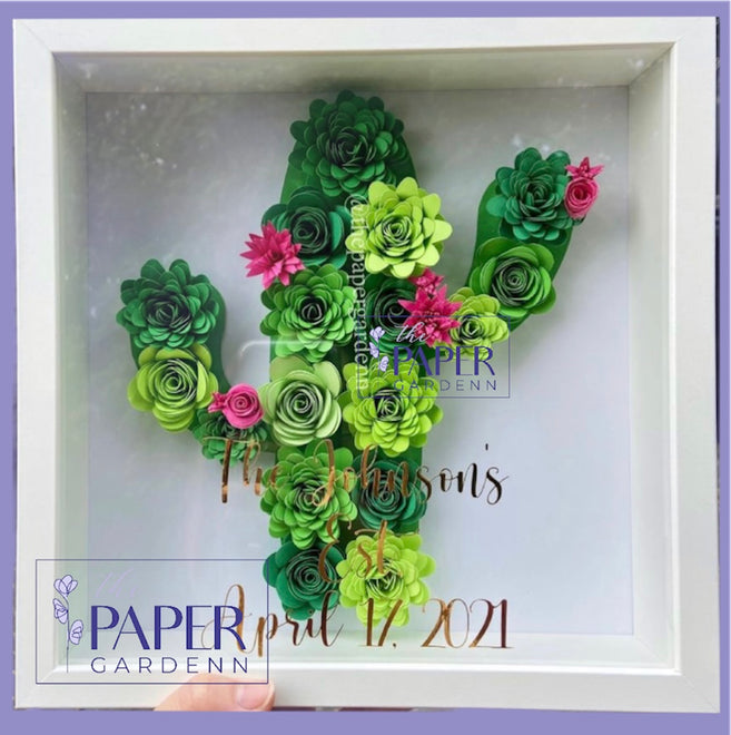 All Paper Flower Shadowboxes
