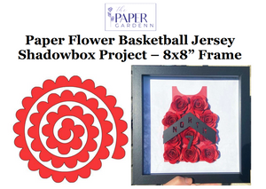 Basketball Jersey Paper Flower Template Project