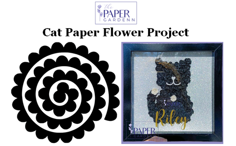 Cat Paper Flower Template Project