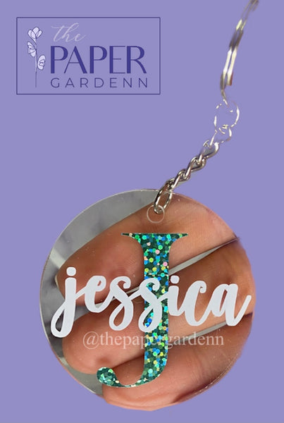 Mix & Match [2 Initial Acrylic Keychains - Personalized]