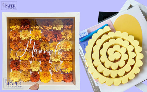DIY Paper Flower Crafting Kit [9.75x9.75" Frilly Flower]