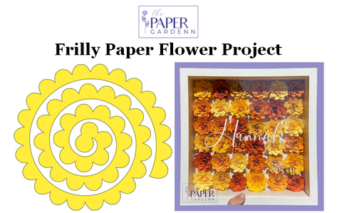 Frilly Paper Flower Template Project