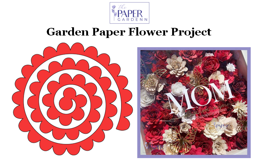 Garden Paper Flower Template Project