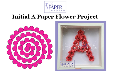 Initial A Paper Flower Template Project