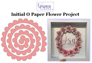 Initial O Paper Flower Template Project