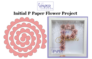 Initial P Paper Flower Template Project