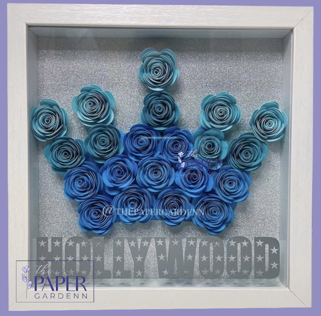 Ombré Crown Shadowbox Frame