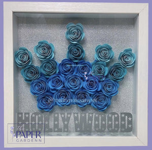 Ombré Crown Shadowbox Frame