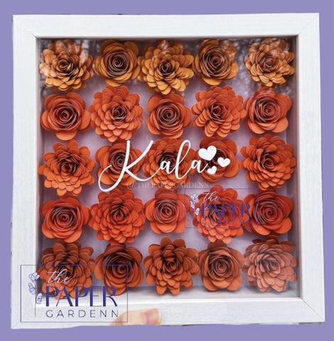Orange Assorted Shadowbox Frame