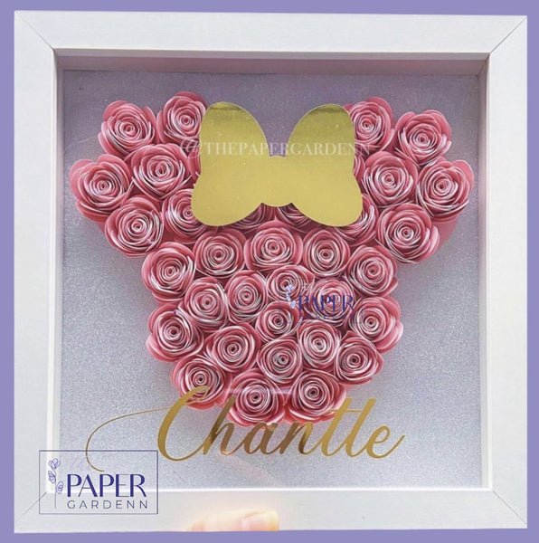 Solid Minnie Mouse Shadowbox Frame