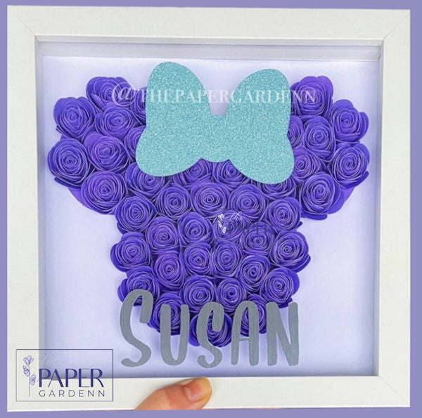 Solid Minnie Mouse Shadowbox Frame