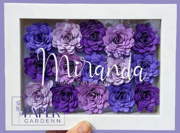 Multicolour Frilly Shadowbox Frame