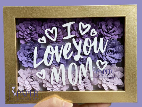 Ombré Frilly Shadowbox Frame