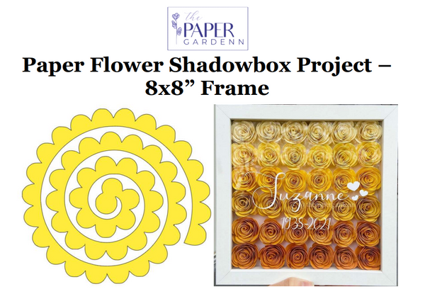 Rosebud Paper Flower Template Project