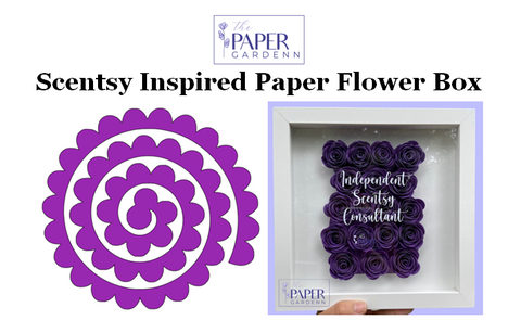 Scentsy Inspired Paper Flower Template Project