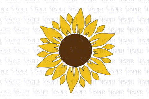 2D Sunflower SVG