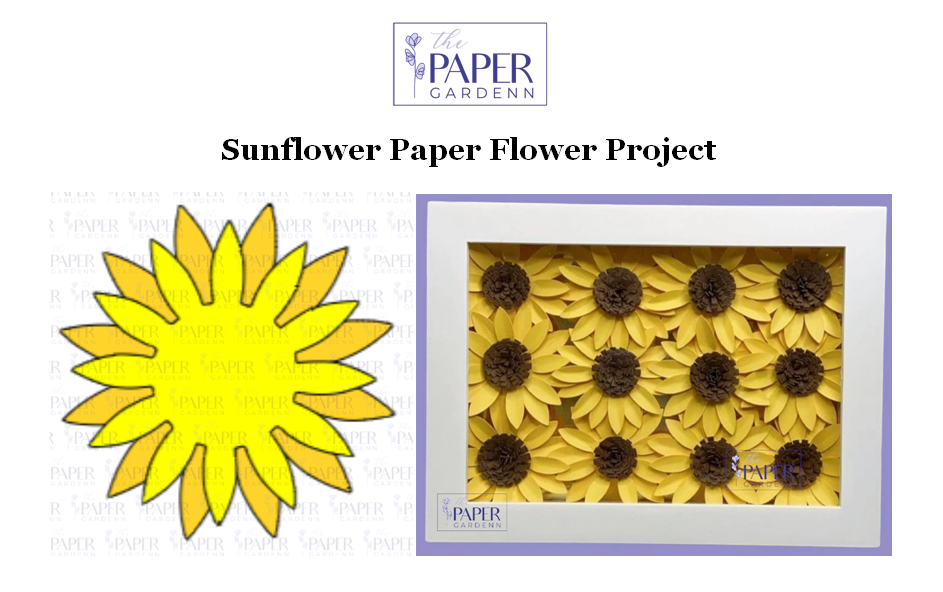 Sunflower Paper Flower Template Project