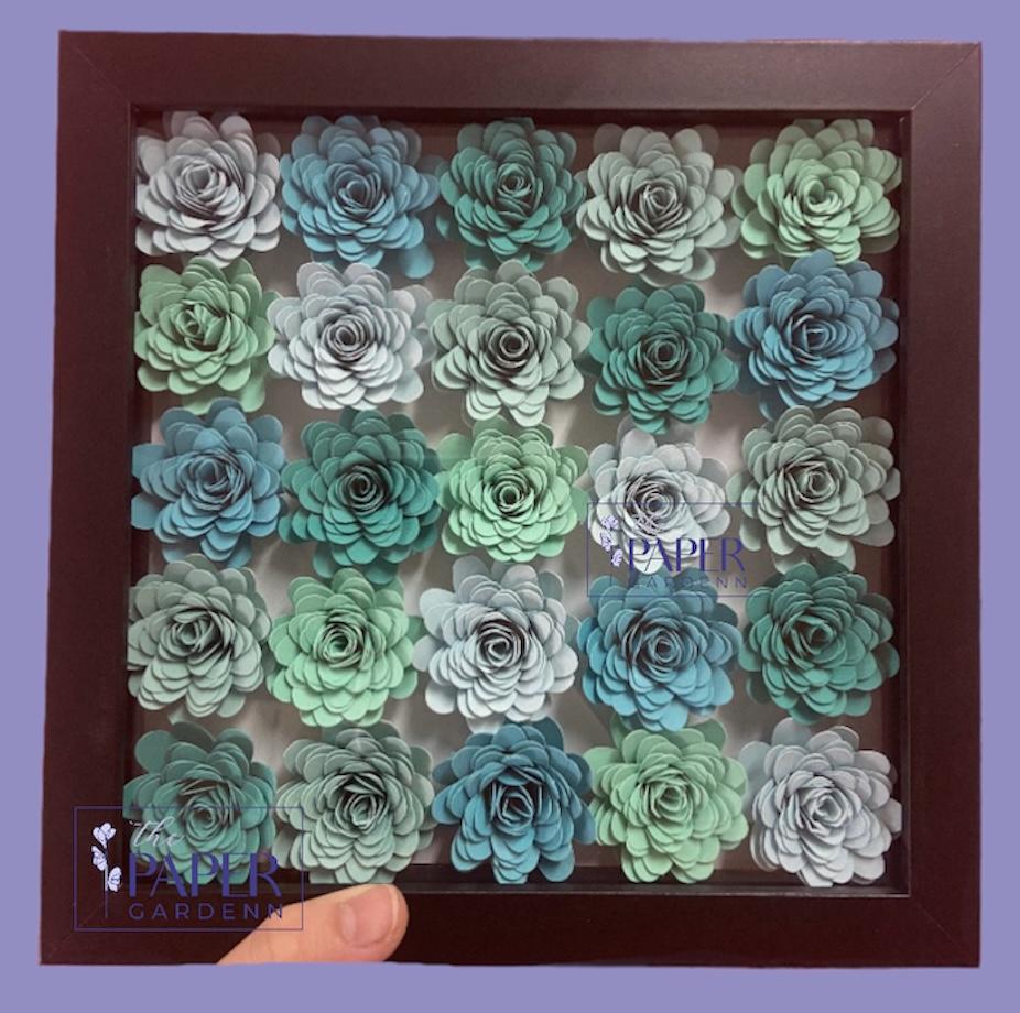 Multicolour Frilly Shadowbox Frame