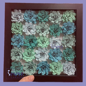 Multicolour Frilly Shadowbox Frame