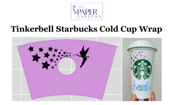 Tinkerbell Starbucks Cold Cup Wrap