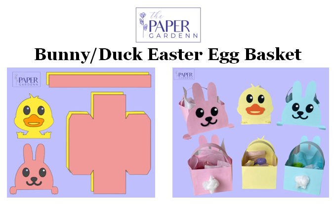 DIY Paper Basket Kit [Bunny/Duck Easter Egg Basket]