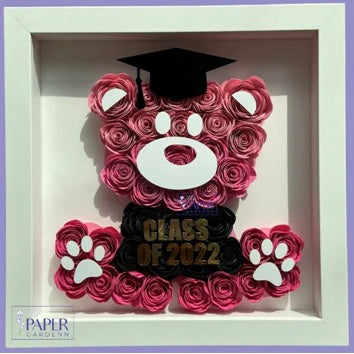 Teddy Bear Graduation Shadowbox Frame