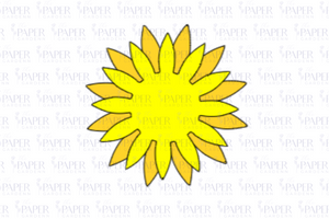 3D Sunflower SVG