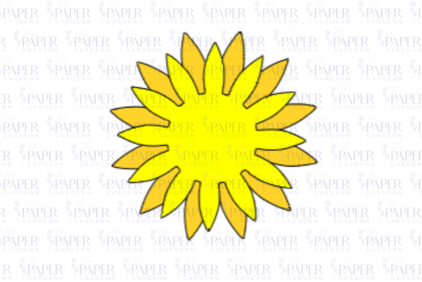 3D Sunflower SVG