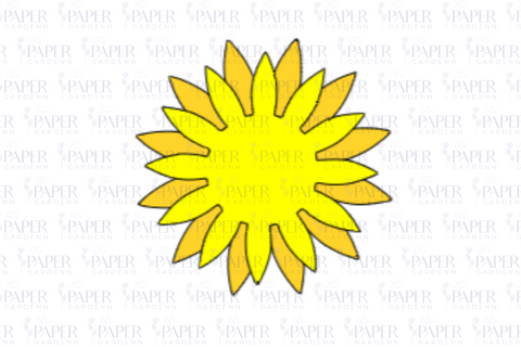 3D Sunflower SVG